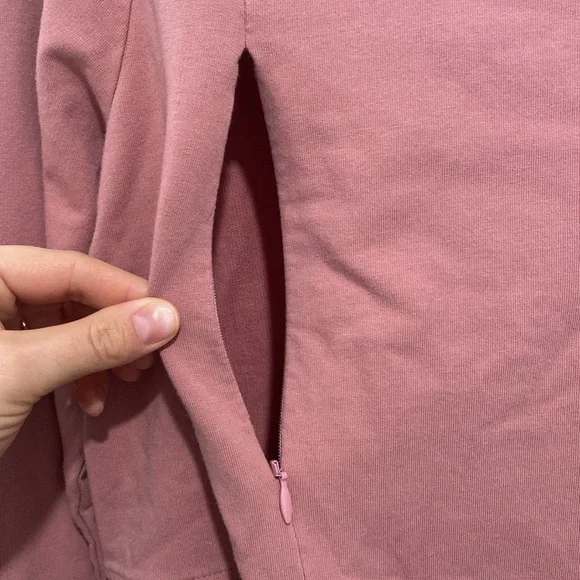 Breast feeding zipper hoodie - Picture 2 of 4